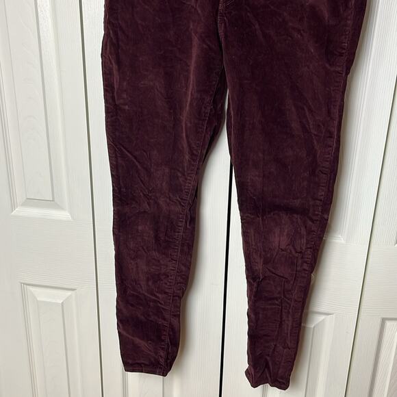 Levi’s 721 High Rise Skinny Corduroy Pants Purple 32 - Picture 8 of 11